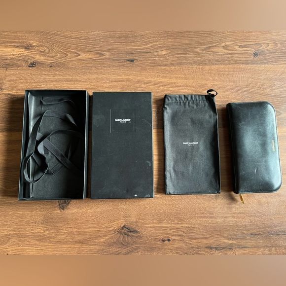 SAINT LAURENT PARIS ZIP AROUND WALLET - Picture 2 of 10